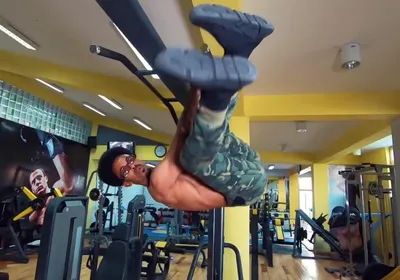 Boxing training equipment at Power Gym Addis Ababa